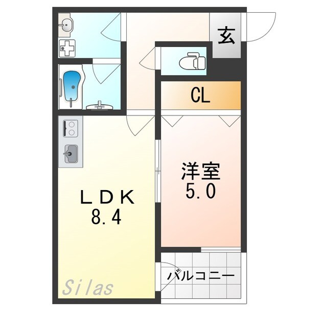 瑞光四丁目駅 徒歩6分 1階の物件間取画像