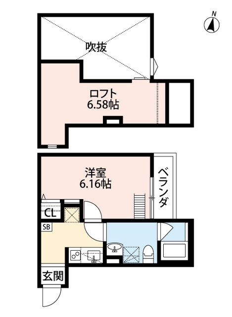 下新庄駅 徒歩4分 2階の物件間取画像