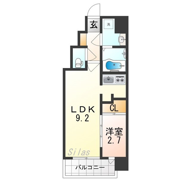 都島駅 徒歩3分 6階の物件間取画像