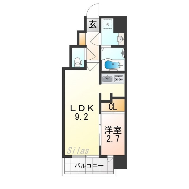 都島駅 徒歩3分 7階の物件間取画像