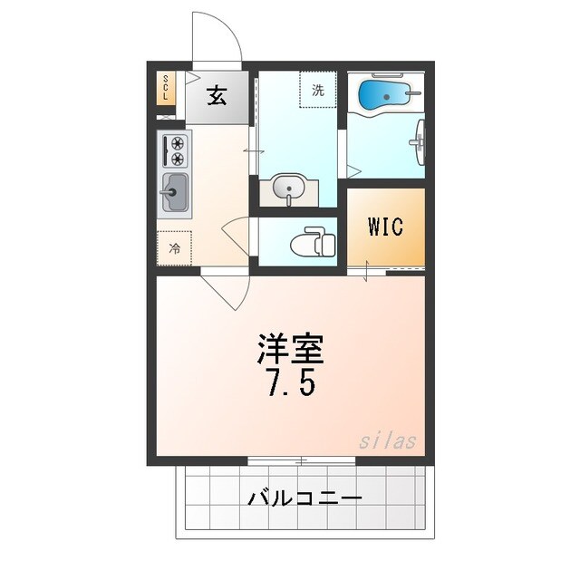 柴原阪大前駅 徒歩4分 1階の物件間取画像