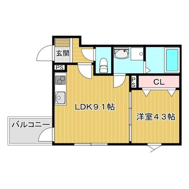 上新庄駅 徒歩8分 3階の物件間取画像