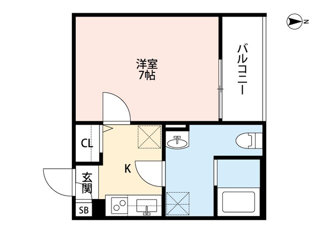 住之江公園駅 徒歩5分 2階の物件間取画像