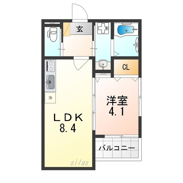 千船駅 徒歩5分 3階の物件間取画像