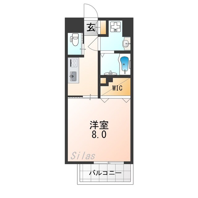 関目高殿駅 徒歩5分 7階の物件間取画像