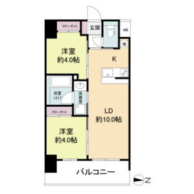 新大阪駅 徒歩9分 8階の物件間取画像