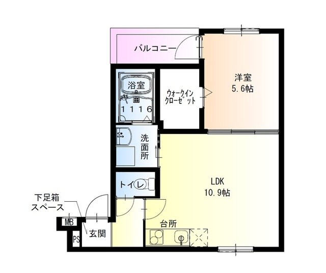 久寿川駅 徒歩8分 3階の物件間取画像