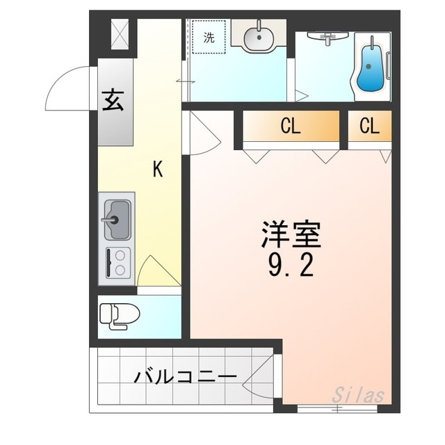 今川駅 徒歩6分 2階の物件間取画像