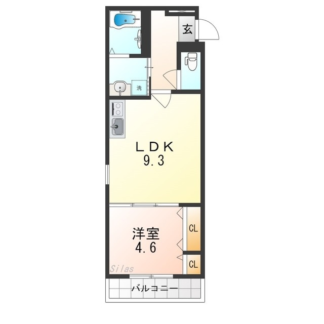 今川駅 徒歩6分 2階の物件間取画像