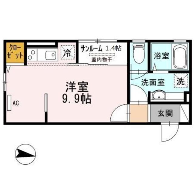 メープルヒルの物件間取画像