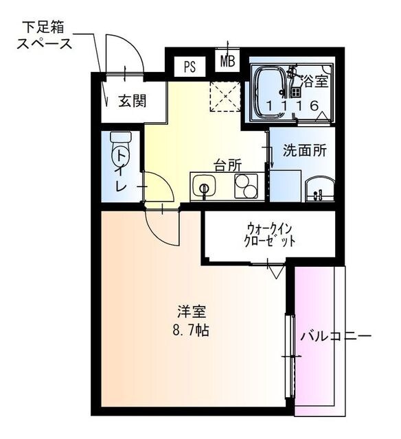 フジパレス庄内西町の物件間取画像