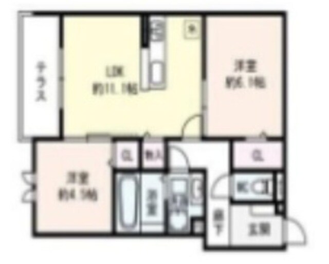 Flat Comfy 豊中の物件間取画像