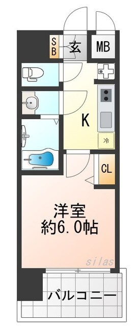 大正駅 徒歩5分 3階の物件間取画像