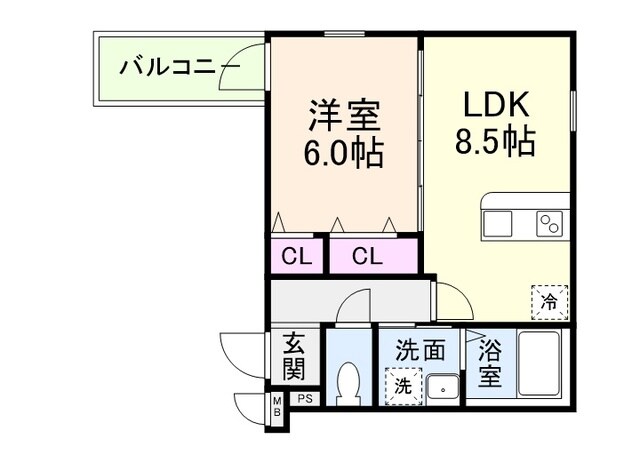 フジパレス大和田Ⅴ番館の物件間取画像