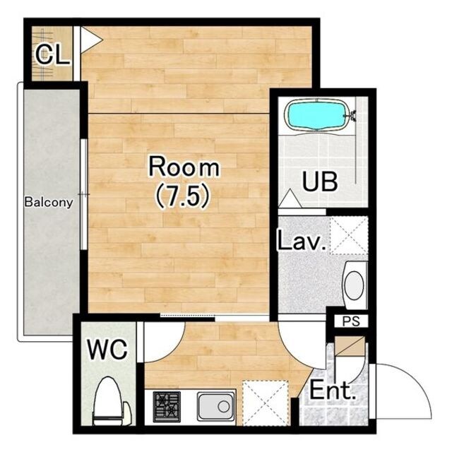 豊中駅 徒歩8分 2階の物件間取画像