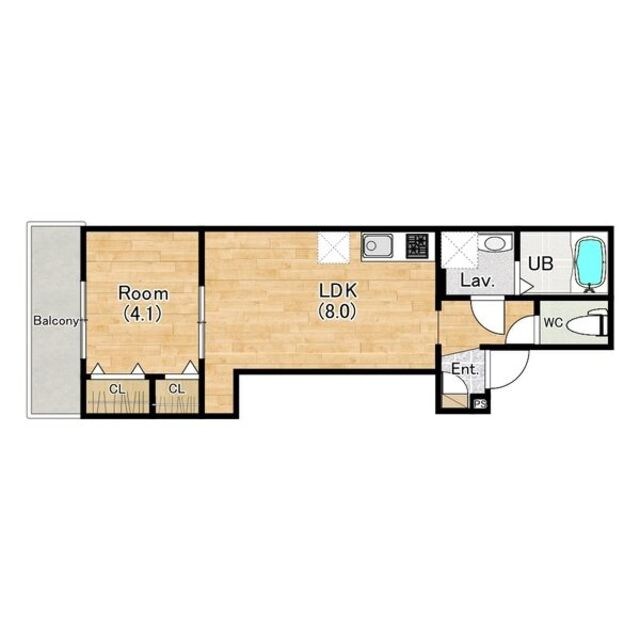 豊中駅 徒歩8分 2階の物件間取画像