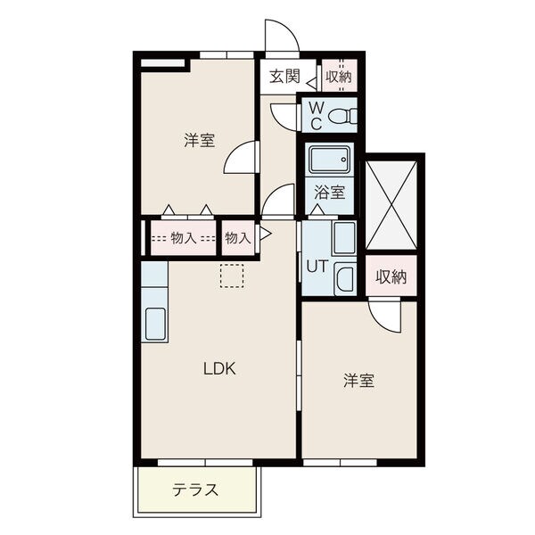 新羽島駅 徒歩42分 1階の物件間取画像