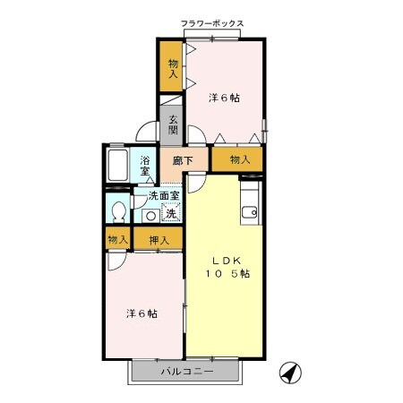 柳津駅 徒歩37分 2階の物件間取画像