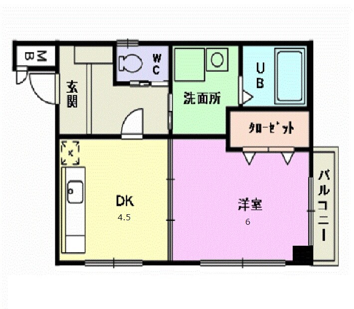 竹鼻駅 徒歩7分 1階の物件間取画像