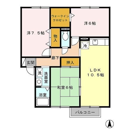 プレミールカドマの物件間取画像