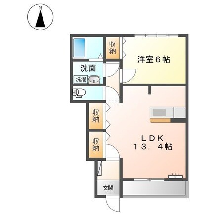 柳津駅 徒歩20分 1階の物件間取画像