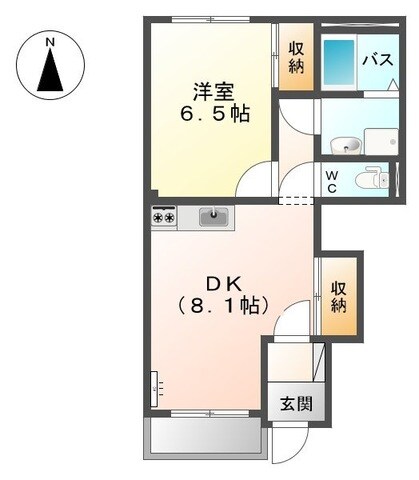 切通駅 徒歩33分 1階の物件間取画像