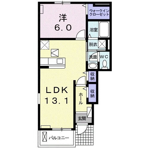 各務原市役所前駅 徒歩15分 1階の物件間取画像