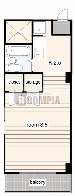 西岐阜駅 徒歩15分 5階の物件間取画像