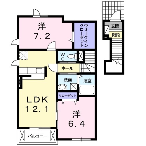 高田橋駅 徒歩4分 2階の物件間取画像