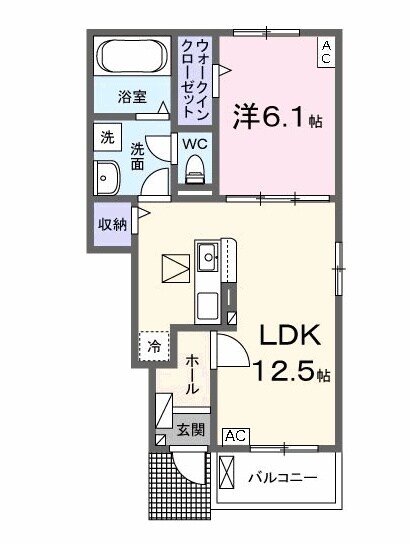 柳津駅 徒歩8分 1階の物件間取画像