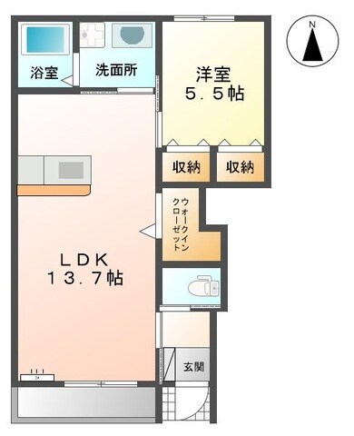 名電各務原駅 徒歩8分 1階の物件間取画像