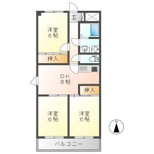 クレール神明の物件間取画像