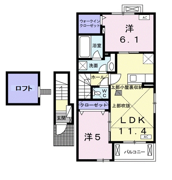 ブライド・サチⅡの物件間取画像