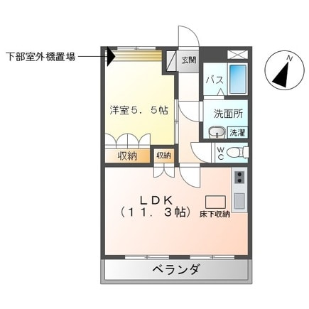 高田橋駅 徒歩56分 1階の物件間取画像