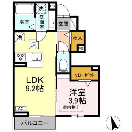 蘇原駅 徒歩13分 1階の物件間取画像