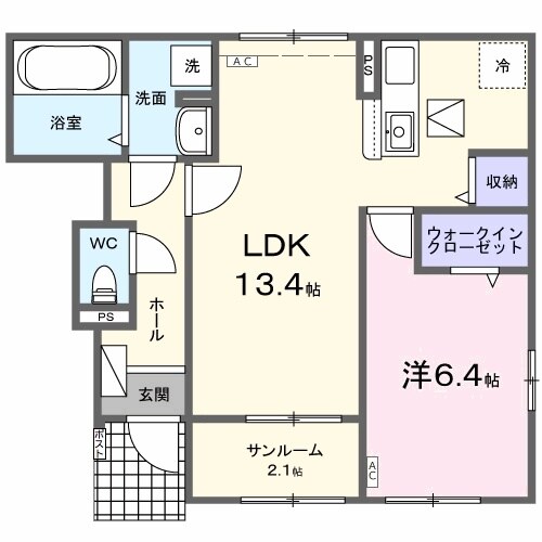 大外羽駅 徒歩39分 1階の物件間取画像