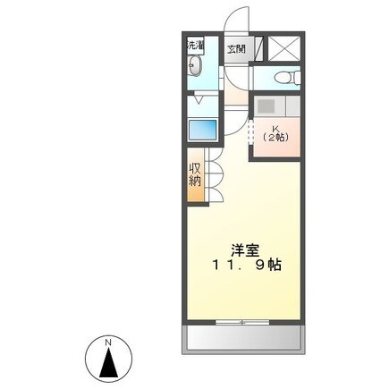 鵜沼駅 徒歩9分 1階の物件間取画像