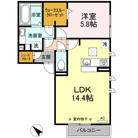 岐阜駅 徒歩28分 1階の物件間取画像