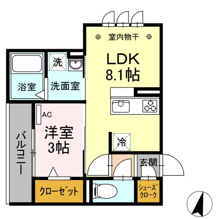 加納駅 徒歩5分 2階の物件間取画像