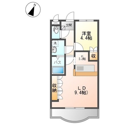 須賀駅 徒歩12分 4階の物件間取画像