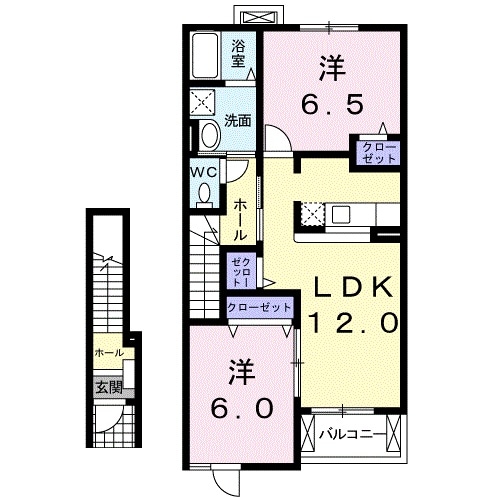 桑名駅 徒歩32分 2階の物件間取画像