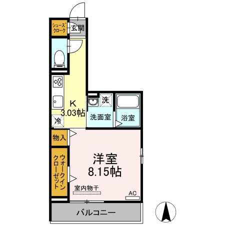 フルール那加の物件間取画像