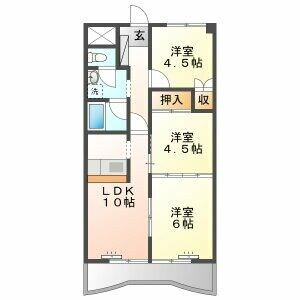 東大垣駅 徒歩28分 2階の物件間取画像