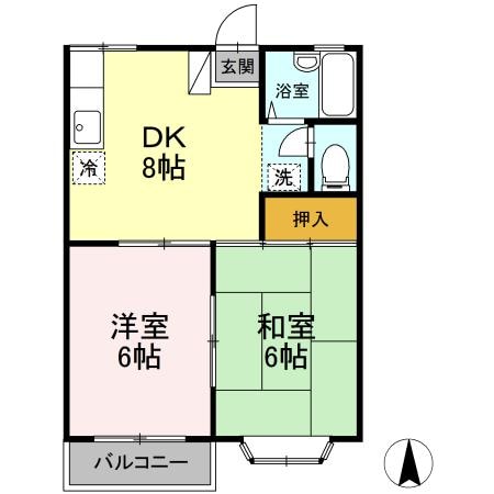 岐南駅 徒歩10分 1階の物件間取画像