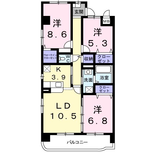 グラシエの物件間取画像