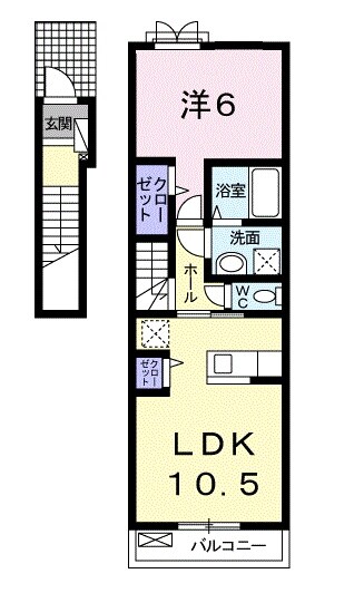 苧ケ瀬駅 徒歩8分 2階の物件間取画像