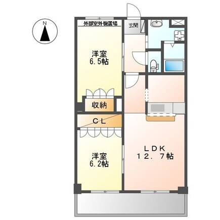 柳津駅 徒歩29分 1階の物件間取画像