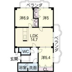 東大垣駅 徒歩40分 3階の物件間取画像