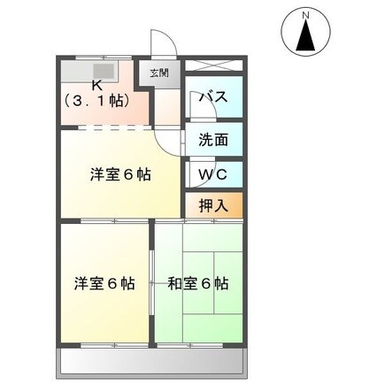 柳津駅 徒歩18分 2階の物件間取画像