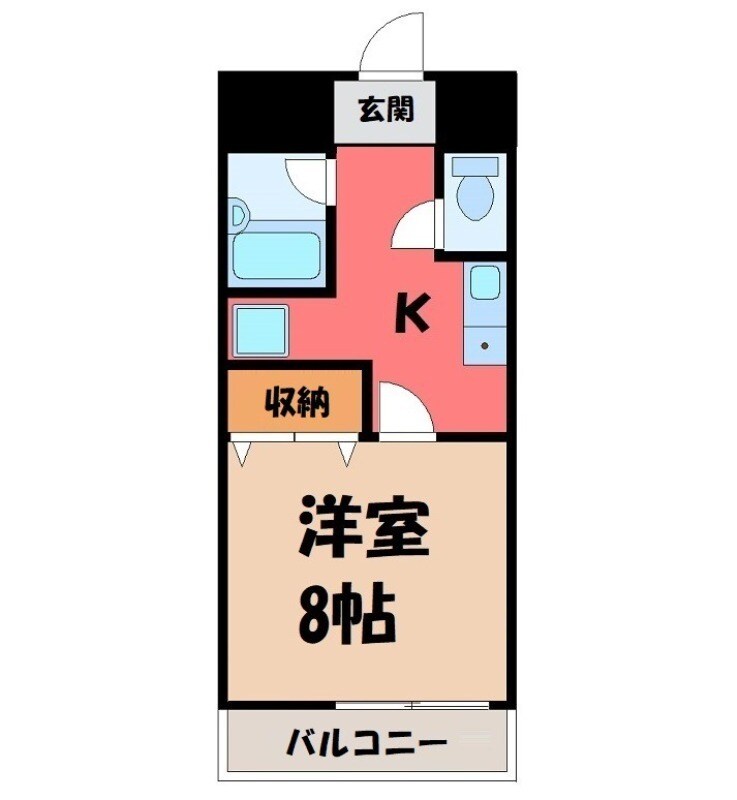 東武宇都宮駅 徒歩10分 2階の物件間取画像